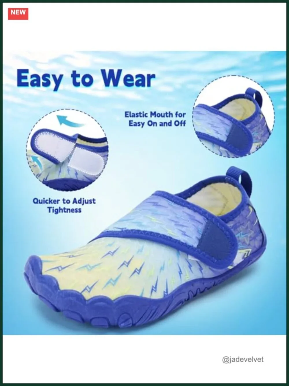 Wide Toe Box Quick Dry Barefoot Water Shoes for Boys Girls - Non Slip Aquatic